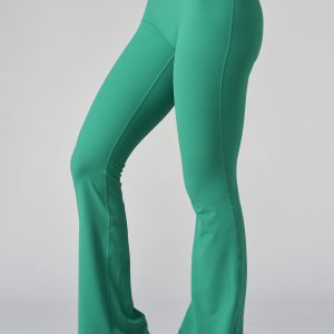 W2279 Buttersoft Scrunch Band Flare Leggings (short)