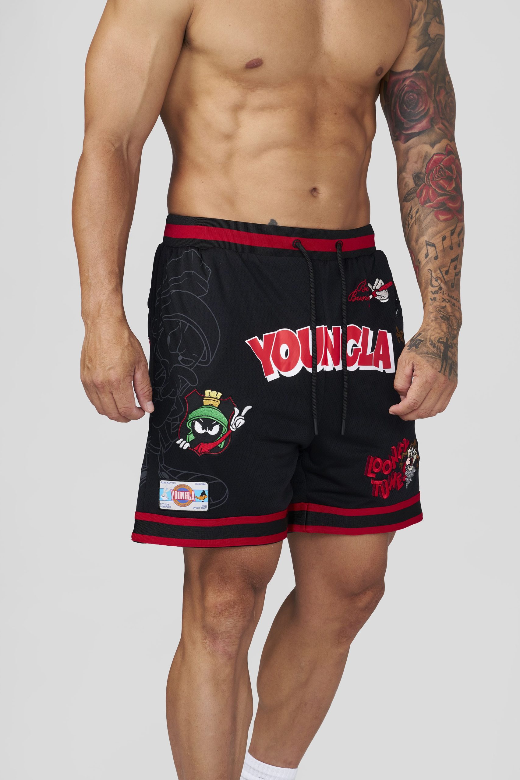 1071 - Looney Tunes Embroidered Patch Shorts - Image 11