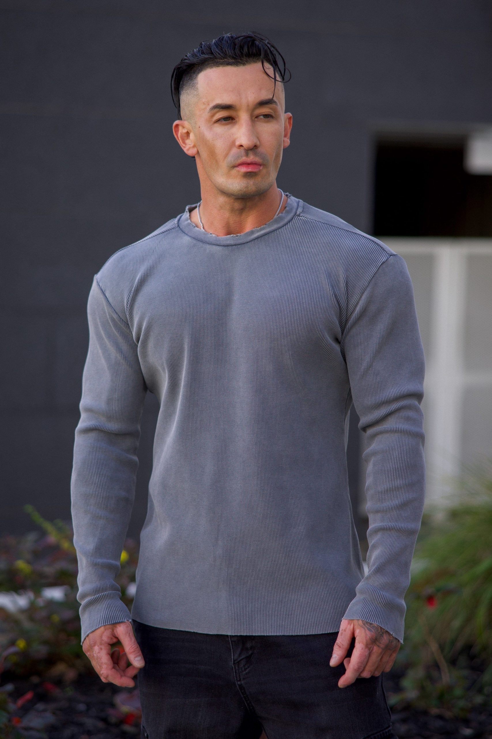 8094 - Tailored Waffle Longsleeves - Image 5