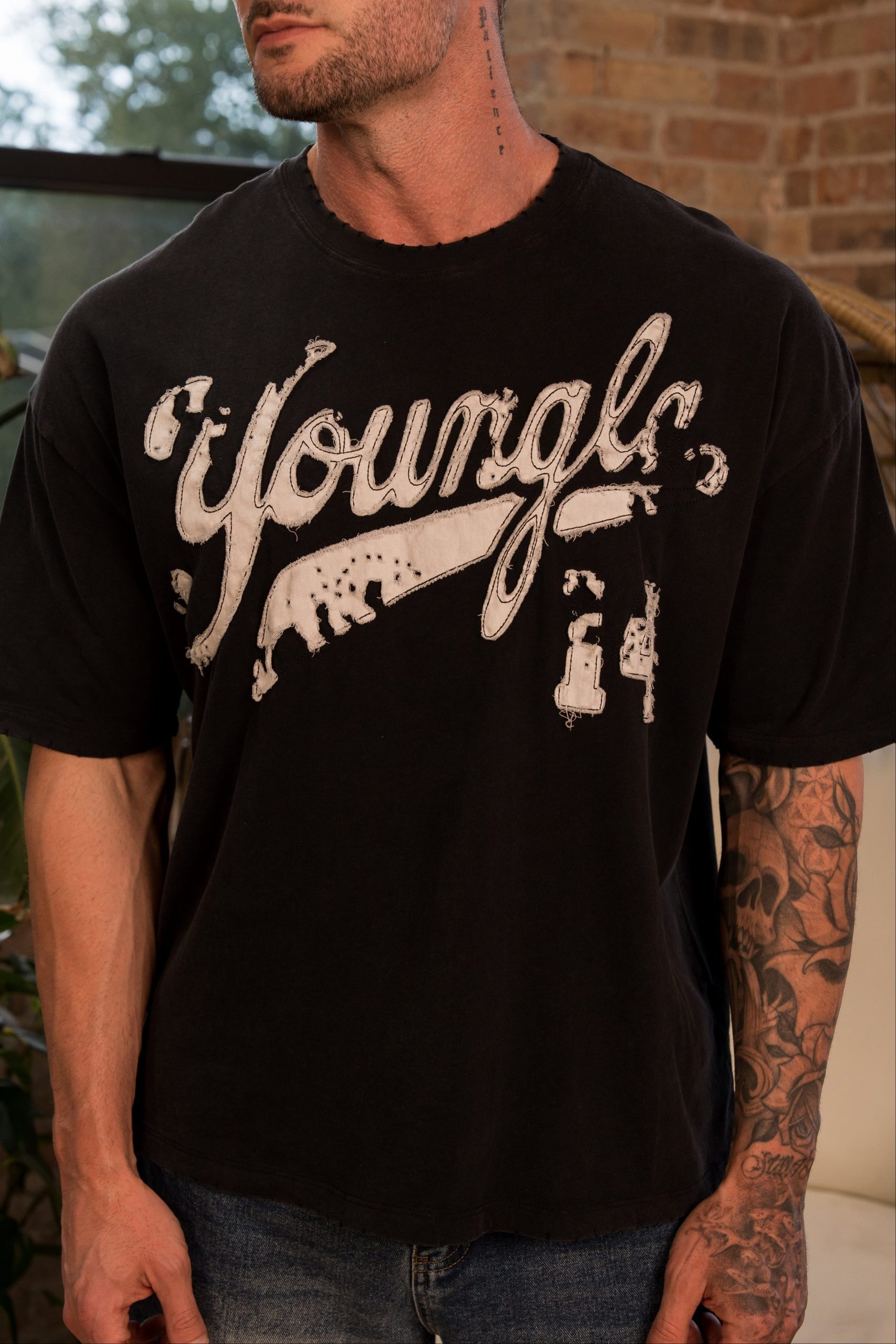 4182 - Distressed Script Tees - Image 4