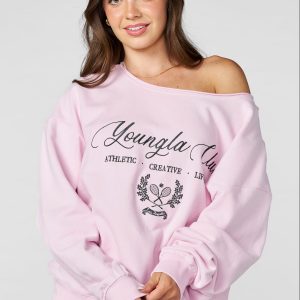 W5158 - Off-shoulder Pullover