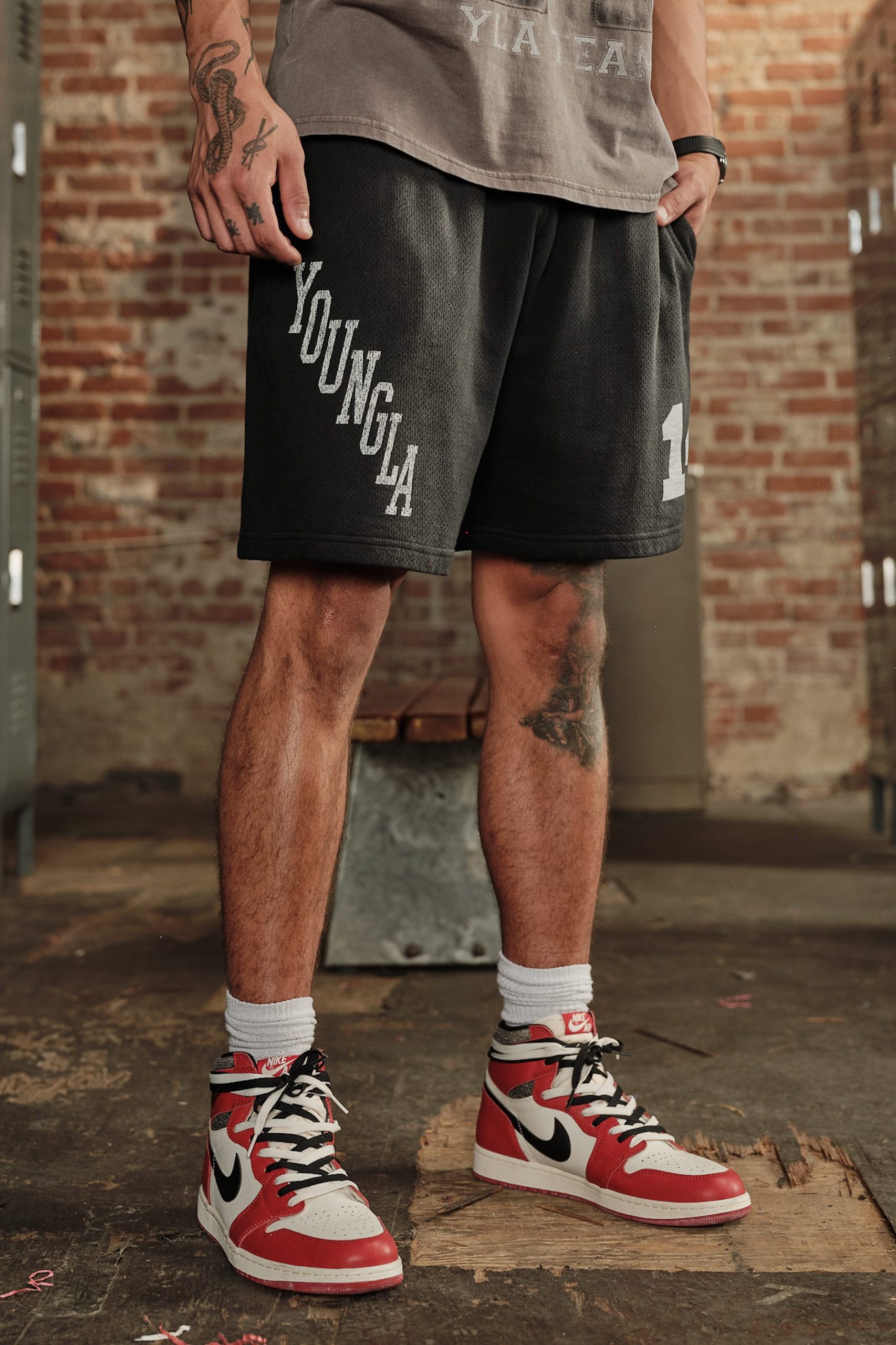 1123 - Golden Era Cotton Mesh Shorts - Image 2