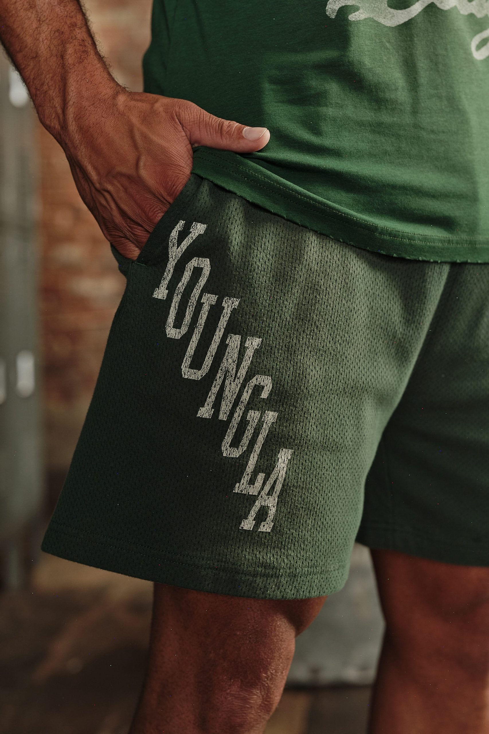 1123 - Golden Era Cotton Mesh Shorts - Image 3