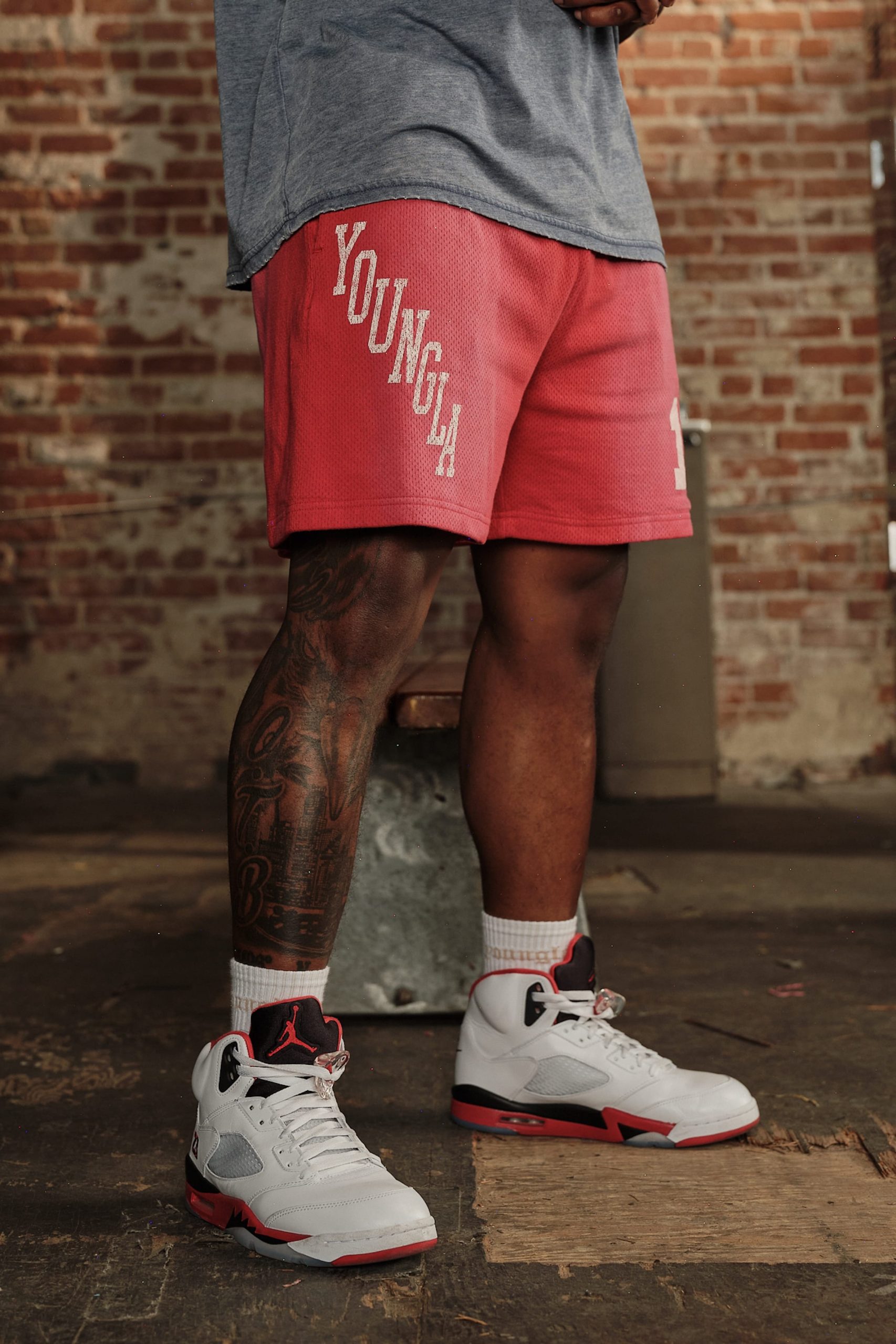 1123 - Golden Era Cotton Mesh Shorts - Image 5