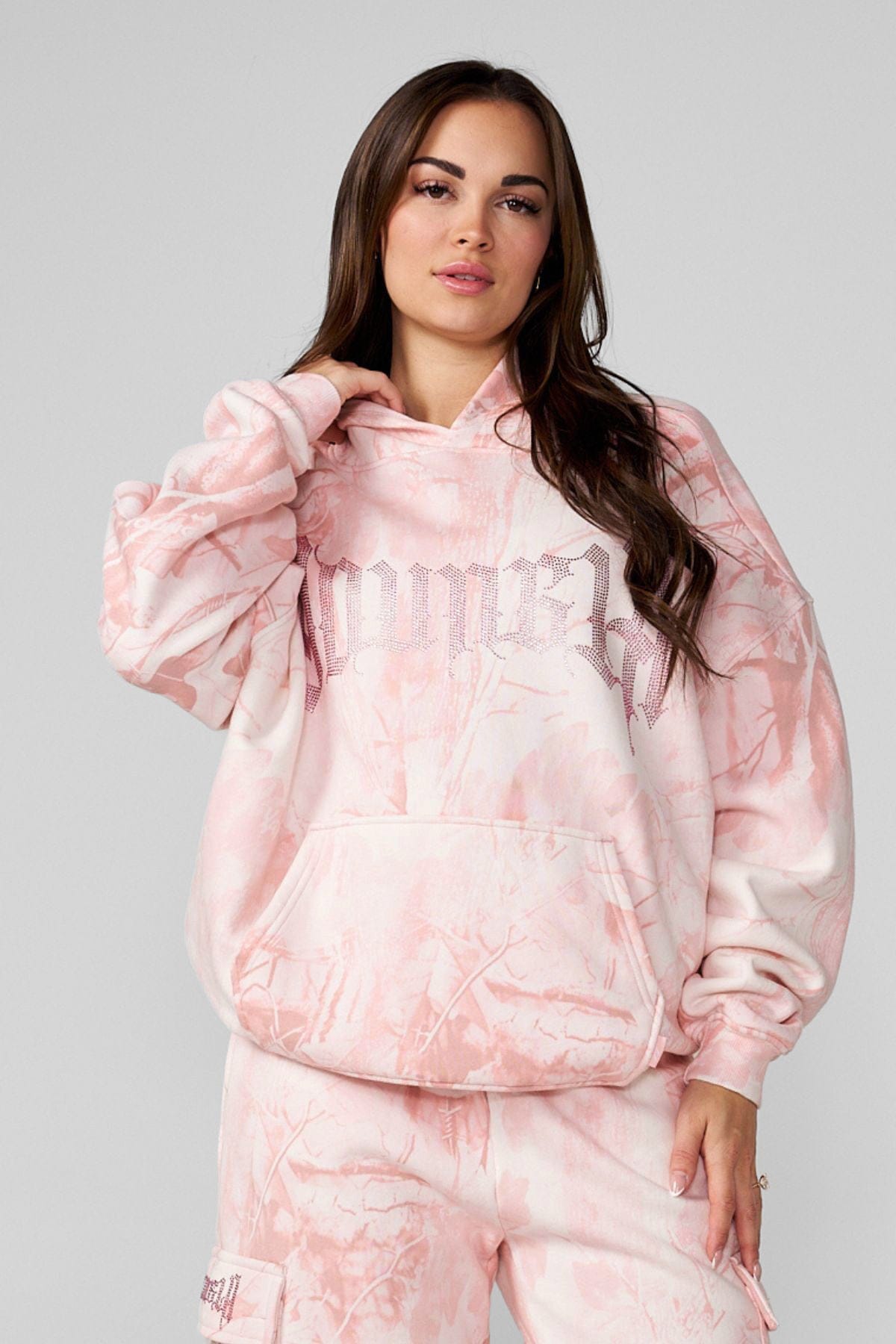 W5168 - Camo Bling Hoodie - Image 2